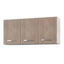 Ver imagem 1 de Armário Aéreo 3 Portas Honduras 120cm - Lumil Móveis - Branco/Castanho
