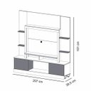 Ver imagem 2 de Estante para TV e Home Theater 2 Portas Miami Belaflex