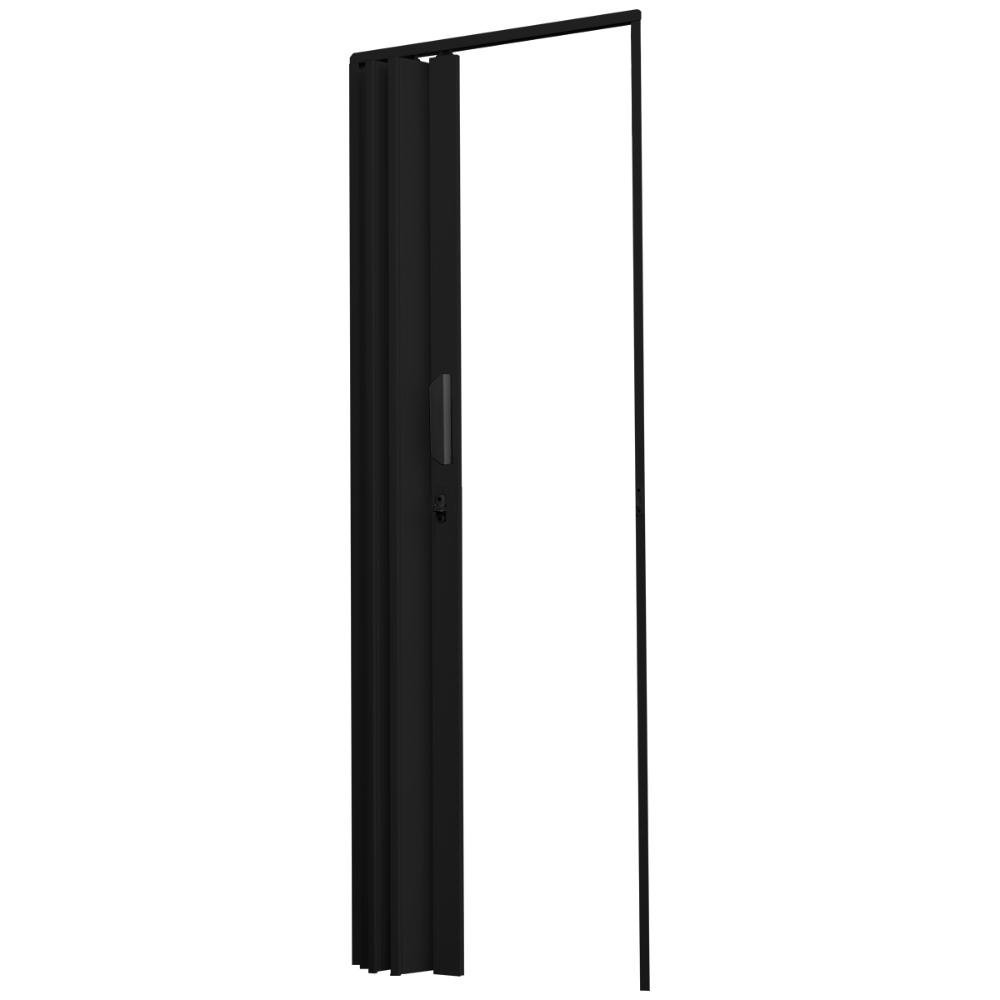 Porta Sanfonada de PVC 84x210cm Zapinplast - Preto - 4