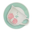 Ver imagem 2 de Kit Jogo Café Lanche Oxford Donna Bloom 8 Peças Cerâmica