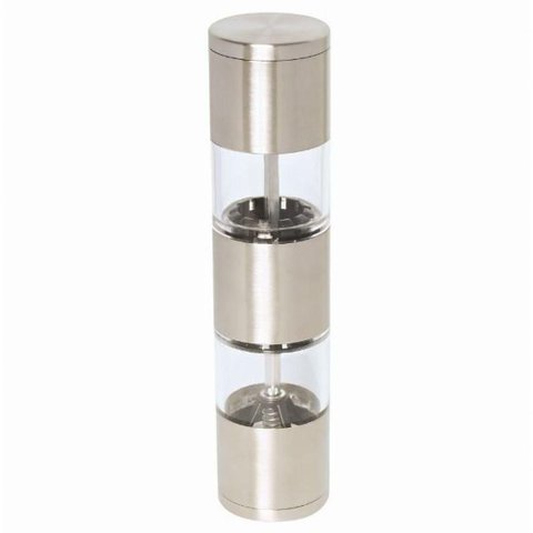 Moedor Duplo Sal e Pimenta Inox Manual 19,5 Cm Mimo Style