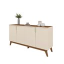 Ver imagem 4 de Aparador Buffet Recife Off White Amendoa Decorativo Moderno