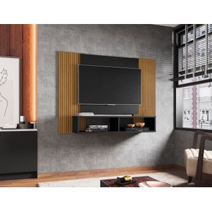 Painel para Tv Navi Bechara Painel Suspenso Aéreo até 42 Polegadas Prateleira Nichos Porta Objetos