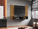 Ver imagem 1 de Painel para Tv Navi Bechara Painel Suspenso Aéreo até 42 Polegadas Prateleira Nichos Porta Objetos
