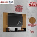 Ver imagem 3 de Painel para Tv Navi Bechara Painel Suspenso Aéreo até 42 Polegadas Prateleira Nichos Porta Objetos