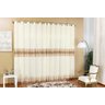 Cortina Renda 3,00x2,80 Sala E Quarto Varão Simples - Palha - 1