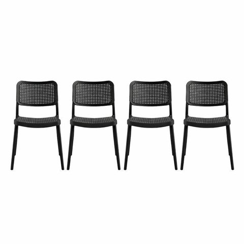 Kit com 4 Cadeiras para Sala de Jantar Mera