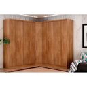Ver imagem 1 de Quarto Completo Modu Rizon-linea 3 Peças ( 2 Guarda Roupas + 1 Closet Canto Obliquo) Qcm105 Cumaru