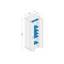 Ver imagem 2 de Armário Multiuso Casal Limeira 169 c/ 2 Portas Branco - Politorno