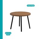 Ver imagem 7 de Conjunto Sala de Jantar 4 Cadeiras Veneza Carraro Nogal Preto