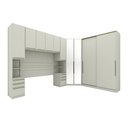 Ver imagem 2 de Quarto Modulado Completo Casal 05 Peças Seletto Com Espelho Areia Henn