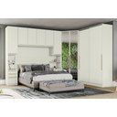 Ver imagem 1 de Quarto Modulado Completo Casal 05 Peças Seletto Com Espelho Areia Henn