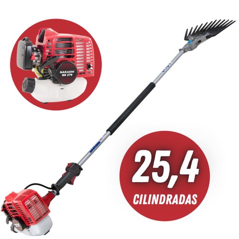 Derriçadeira Lateral de Café Nakashi Forte e Econômica com Motor NK270 Haste Longa + Kit Derriç