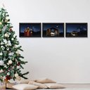 Ver imagem 2 de Presépio de Parede Quadro Natalino Noite de Natal - kit com 3 quadros