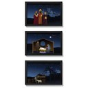 Ver imagem 1 de Presépio de Parede Quadro Natalino Noite de Natal - kit com 3 quadros