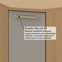 Ver imagem 5 de Balcão de Cozinha Diagonal 100 Mdf 1 Porta com Tampo 74cm Duna Luciane Móveis