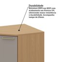 Ver imagem 4 de Balcão de Cozinha Diagonal 100 Mdf 1 Porta com Tampo 74cm Duna Luciane Móveis