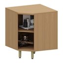 Ver imagem 2 de Balcão de Cozinha Diagonal 100 Mdf 1 Porta com Tampo 74cm Duna Luciane Móveis