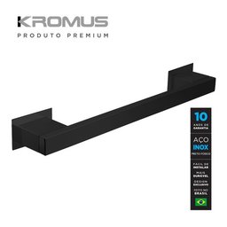Toalheiro 20 Cm Inox Preto Fosco - Kromus Rt0304-20b - 2