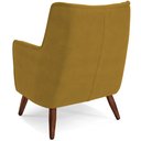 Ver imagem 7 de Poltrona Decorativa Fixa Pés de Madeira Isabella D02 Veludo Mostarda B-260 - Lyam Decor