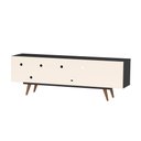 Ver imagem 4 de Rack Retro Tv 60 Polegadas 85 Preto Ac