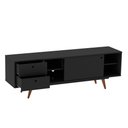 Ver imagem 3 de Rack Retro Tv 60 Polegadas 85 Preto Ac