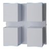 Arandela Alumínio 4Xgu10 Cube Articulada Bca A-94 BR Ideal - 1