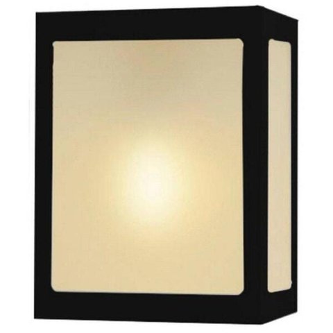 Arandela Alumínio/Vidro 1Xe27 Bolt Trapézio Pta 281 PT Ideal