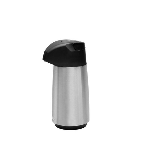 Garrafa Térmica Exata Conservação de Bebidas Aço Inox Ampola Vidro Sistema Corta Pingos