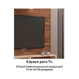 Painel para TV até 47 Polegadas Valência Permobili Café/Rústico - 3