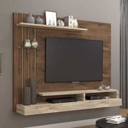 Painel para TV até 47 Polegadas Valência Permobili Café/Rústico - 1