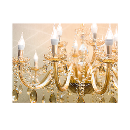 Lustre de Cristal Candelabro18 Braços Âmbar E14 - 3