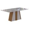 Mesa Daiana 180x90cm - Madeira/Off White - Cimol - 1
