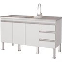 Ver imagem 1 de Balcão Cozinha Ibiza 1.4 Branco 80 X 52 X 133.5 cm