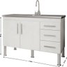 Balcão Cozinha Flex 1.2 Branco e Preto 80 X 51 X 114 cm - 2