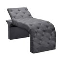Ver imagem 1 de Maca Estofada Estética Cílios Regulável Spa Suede Ivete:cinza