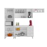 Cozinha Completa com Balcão Moblis Maria Antonella 4 Peças Branco/Branco - 3