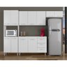 Cozinha Completa com Balcão Moblis Maria Antonella 4 Peças Branco/Branco - 2