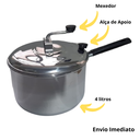 Ver imagem 2 de Panela Pipoqueira Aluminio Faz Pipoca de Doce Sal