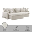 Ver imagem 5 de Sofá Cama Retrátil e Reclinável Leona 190 Cm Braço 15 Cm Meu Sofá Online
