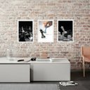 Ver imagem 2 de Kit 3 Quadros Jogo Xadrez - Motivacional 45x34cm:madeira Preta