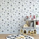 Ver imagem 2 de Papel de Parede Baby Estrelas com Fundo Branco - 3,00x0,50m