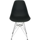 Ver imagem 3 de Kit 2 Cadeiras Charles Eames Eiffel Base Metal Cromado Preta