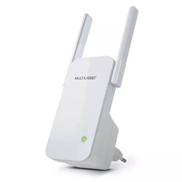 Repetidor 300mbps 2 Antenas Externas Branco Multilaser - Re056 - 1