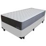 Cama Box Solteiro Colchão Nassau Mola Superlastic 88x188x65cm Branco - 1