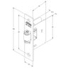 Fecho Rolete para Porta Pivotante Stam Inox sem Chave Cromado - 2