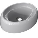 Ver imagem 2 de Kit 02 Cubas de Apoio Oval Para Banheiro Lavabo C01 Capri O39 Cinza - Lyam Decor