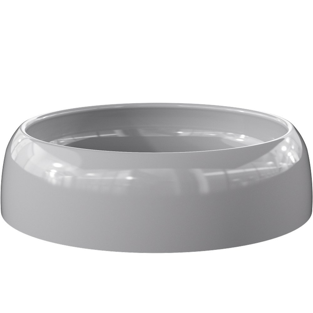 Kit 02 Cubas de Apoio Oval Para Banheiro Lavabo C01 Capri O39 Cinza - Lyam Decor - 6