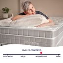 Ver imagem 3 de Cama Box King Colchão Molas Ensacadas Espuma Nasa Viscoelástica Ortopédico D33 com Pillow Bf Colchõe