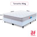 Ver imagem 6 de Cama Box King Colchão Molas Ensacadas Espuma Nasa Viscoelástica Ortopédico D33 com Pillow Bf Colchõe